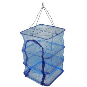 La Pendaison De S&eacute;chage Net De 4 Couches Pliable Grille De S&eacute;chage Pour Les Poissons De L&eacute;gumes Et De Fruits 66x35x35cm Portable De Conception De Maillage - Neuf