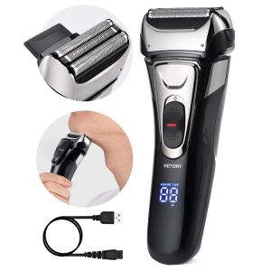 Rasoir &Eacute;lectrique Pour Hommes Surker Fk-605 Rasoir &Eacute;lectrique &Agrave; Grille Sans Fil - Neuf