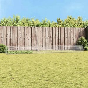 Vidaxl Cage Pour Lapins Argent 650 X 55 X 55 Cm Acier Galvanis&eacute; - Neuf