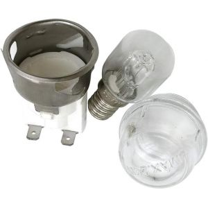 Kalanka-E14 2501-Support De Lampe De Four, 500 Degré Haute Température Du Four Avant, Couvercle Du Four Avec 25 W 250v Ampoules - Neuf