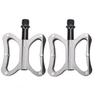 1 Paire De V&eacute;lo De Montagne Vtt V&eacute;lo De Route En Alliage D'aluminium De Remplacement De La P&eacute;dale (Gris) - Neuf