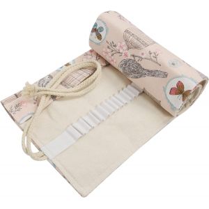 nzqaf-Sac a Crayon de Toile, 48 72 Trous Pochette pour Crayons, Trousse de Crayons de Couleurs Sac Multi-usages (Crayons Non Inclus), 62, Sac a Crayon de Toile, Sac a Crayon de Toile - Neuf