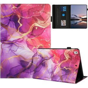Coque Pour Ipad 8th/7th Generation 10.2"" 2020/2019 Etui Tablette Housse Pu Cuir Flip Cover Support Protection Motif Peint &Eacute;tuis Pour Ipad 10.2"" Coque,Or Poudre Marbre[Coq9128866] - Neuf