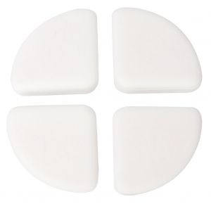 Lot De 4 Protections De Securite Pour Bebe Et Enfant, Pour Coins De Meubles Et Tables (Blanc) - Neuf
