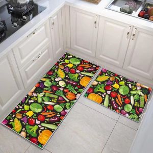 Tianyi-Lot De 2 Tapis De Cuisine Antid&eacute;rapants Et Durables Lavables Pour Cuisine, Buanderie, Chambre &Agrave; Coucher (O, 40x60+40x120cm) - Neuf