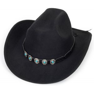 Cauc-Chapeau De Cowboy Occidental Pour Homme Et Femme En Cuir Synth&eacute;tique Classique Enroulable Chapeau Fedora Outback Tourist Knight Hat - Neuf