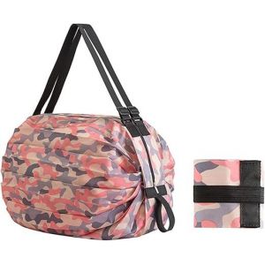 Sac De Courses Pliable Portable (Camouflage Rose) Sac De Rangement Multifonctionnel De Grande Capacité Sac À Bandoulière De Voyage De Sport-Générique - Neuf