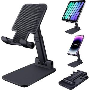 Support Pliable Pour Téléphone Portable (Noir), Support Pliable Pour Tablette Zhike, Support De Bureau Compatible Avec Samsung Ipad Mini Iphone Et Tous Les Smartphones - Neuf