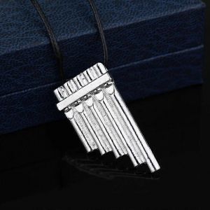 Peter Pan Flûte Magique Pendentif Collier Mode Couleur Argent Charm Colliers Pour Hommes Et Femmes Bijoux Cadeau - Neuf