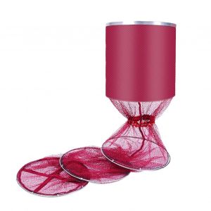 Filet De P&ecirc;che En Acier Inoxydable Protection Contre Les Poissons Double Cercle &Eacute;paissi Filet Vin Rouge Pour L'ext&eacute;rieur 33cmx2.0m / 13.0x78.7in - Neuf