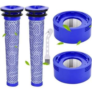 Rebirthcare Filtres de Rechange pour Aspirateur Dyson V7, V8 Animal Absolute Motorhead, 4 post-filtres HEPA et 4 pré-filtres - Neuf
