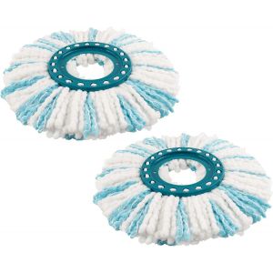 KALANKA-2 T&ecirc;tes de Balai de Remplacement compatibles avec Leifheit Clean Twist Disc Mop, tr&egrave;s Absorbant, Rechange en Microfibre, pi&egrave;ces de Rechange compatibles avec Leifheit pour Tous Les Types de so - Neuf