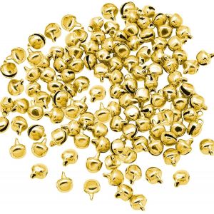 SJZG-100 Pi&egrave;ces Mini Clochettes, 12 Mm Cloches En M&eacute;tal, Clochette Grelot, Accessoires De Bijoux &Agrave; Bricoler Soi-M&ecirc;me, Grelots Clochettes, Cloche Pour Animaux De Compagnie, D&eacute;corations De La F&ecirc;te - Neuf