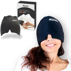 Jgd-Bonnet Anti-Migraine Froid Avec Gel &iquest; Masque Compressif Migraine & Maux De T&ecirc;te &iquest; Poche De Glace En Gel &iquest; Ultra-Frais (617g) + Sac Zipp&eacute; &iquest; Climsom Migraine &iquest; Id&eacute;e Cadeau No&euml;l - Neuf
