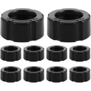 KALANKA-Lot de 10 Bagues D'Adaptation Fixes &Agrave; &Eacute;crous De Serrage Noirs pour Support De Voiture Supports &Agrave; Visser en Plastique pour Adaptateur Fixe &Agrave; - Neuf