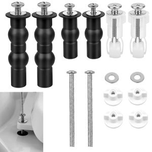 Fixation Abattant WC Vis, 4 Pi&egrave;ces Vis D'expansion pour Abattant WC, Rechange pour Abattant WC Fixations Charni&egrave;res - Neuf