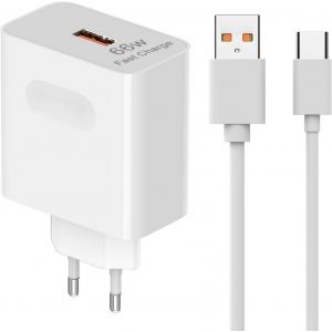 Eryi-66w Honor Supercharge Chargeur Rapide Pour Honor 90 Lite 200 Lite, Chargeur Rapide Avec 6a Câble Usb C 1.8m Supercharge Chargeur Pour Honor Magic6 Lite 5 Lite 6 5 Pro X6b Mate 60 50 P60 Pad 9 X9 - Neuf