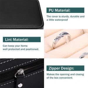 Presentoir Multifonctionnel Pour Bagues, Boucles D'oreilles, Bijoux, Verre, Boite De Rangement Zippee - Neuf