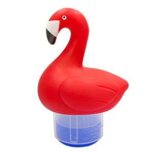 Flotteur de comprimé de chlore solaire, flamant rose, distributeur de piscine, flotteur de chlore pour piscines profondes-Rose - Neuf