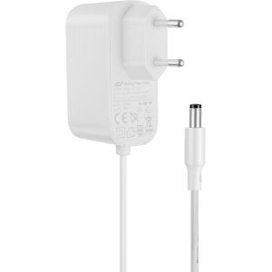 Alimentation 12V 2A Dc, Adaptateur D'Alimentation 24W, 5,5Mm X 2,1Mm Adaptateur D'Alimentation Eu Pour Cam&eacute;ra De Surveillance, Nvr Dvr Cam&eacute;ra Ip, Enregistreur Cctv, Etc. (1,8 M&egrave;tre) Blanc[Z1457] - Neuf