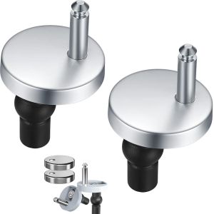 2 Pi&egrave;ces Fixation Abattant WC, Charni&egrave;res en Acier Inoxydable 304 avec Vis pour Fixation Abattant de WC, Pour Baignoires et Salles de Bain - Neuf