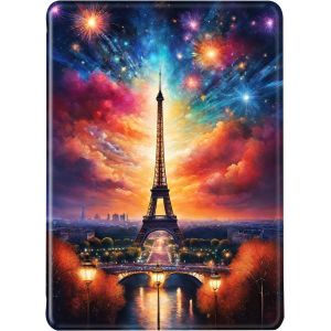 Coque Pour Kindle Paperwhite 12E G&eacute;n&eacute;ration 2024 Housse Flip Silicone Housse Kindle Colorsoft R&eacute;veil Auto Ou Sommeil Pu Tpu Case Livre Lumineux Jolie Femme Motif Signature Edition [KIN910725] - Neuf