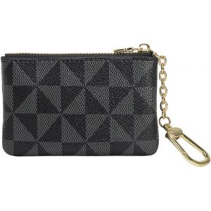 TIANYI-Porte Monnaie Femme,Petit Porte Monnaie Femme avec Fermeture &eacute;clair,Portefeuille Portable avec Porte-cl&eacute;s,Mini Porte-Monnaie pour Homme et Femme (Noir) - Neuf