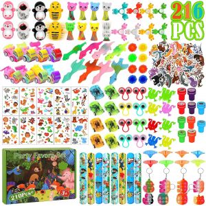 MEVRONISSHOP-Cadeau Anniversaire Enfants Invites, 216Pcs Animal Goodies, Pochette Surprise Jouet Pinata, Lot Kermesse Party Favors pour P&acirc;ques Halloween Stuffers No&euml;l Gar&ccedil;ons et Filles - Neuf