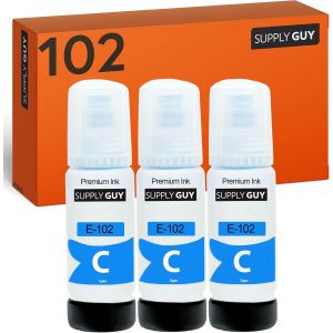 ERYI-Encre Compatible Avec Epson 102 Cyan Pour Ecotank Et 2700 2750 2751 2756 3700 3700 3750 4750 (3X 70Ml) - Neuf