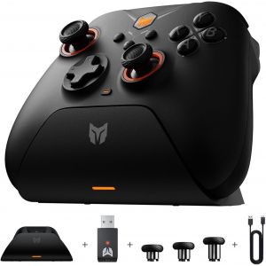 Contrôleurs sans Fil, Gale Hall Contrôleurs PC Contrôle de Mouvement, Joysticks Hall, 3 Paires de Manettes, Contrôleurs de Jeu PC App pour Switch/PC/iOS/Android Contrôleur de Jeu sans Fil - Neuf