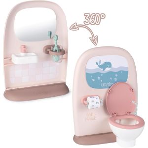 TDRFL-Baby Nurse-Toilettes-Pour Poupons Et Poup&eacute;es Jusqu'&Agrave; 42 Cms-Apprentissage De L'Hygi&egrave;ne-Lavabo Et Brosse &Agrave; Dents-Livret Educatif Inclus-A Partir De 3 Ans-Fabrication Fran&ccedil;aise - Neuf