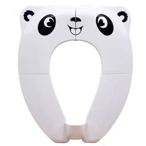 [Version Améliorée] Réducteur De Toilettes Pour Bébé - Siège De Toilette Pliable De Voyage, Siège De Toilette Portable Pour Bébés Et Enfants (Blanc) - Neuf