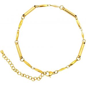Cheville Magn&eacute;tique En Acier Titane, Cheville Colonne Argent&eacute;e, Bijoux De Pied Pour Pour Femmes Lien Libre + Coffret Cadeau (3500gauss) - Neuf