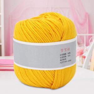 Fil de coton epais pour bebe, tissage manuel populaire (jaune gingembre) - Neuf