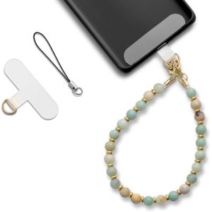 Kal-Bracelet Telephone Chaîne De Téléphone Portable, Bijoux De Telephone Lanière De Téléphone Perlée Chaine Telephone Portable, Chaîne De Téléphone Portable Perles - Neuf