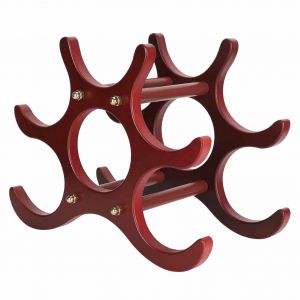 Hjlian Presentoir A Vin Vertical En Bois, Support Pour Bouteilles De Vin, Rangement De Cuisine, Decoration De La Maison - Neuf