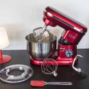 kitchen move - robot p&acirc;tissier multifonctions 5.5l 1500w rouge - bat-1519 - Neuf
