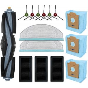 Kit d'accessoires de Rechange pour aspirateur pour Yeedi Cube pour Robot aspirateur pour Yeedi CC,1 Brosse &agrave; Rouleau,6 brosses lat&eacute;rales,3 filtres,2 serpill&egrave;res,3 Sacs &agrave; poussi&egrave;re - Neuf