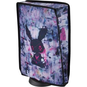 Housse Anti-Poussi&egrave;re pour ps5 Accessoire Protection,Dust Cover pour ps5 Standard & Digital Console Cache-Poussi&egrave;re Nylon-Vertical,Lapin Punk Mignon - Neuf