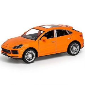 1/24 Alloy Model Car Model Toys CayenneS Diecast Metal Simulation Vehicles With Pull Back Sound And Light Toys For Children Gift-Orange - Neuf
