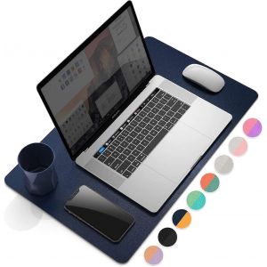 Coussin de bureau multifonctionnel,tapis de souris en cuir PU imperméable ultra mince - Neuf