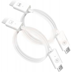 CHECARZHN--NO1-Transmetteur Et Récepteur Hdmi Sans Fil, Adaptateur De Dongle Convertisseur Hdmi Sans Fil Ultra Hd, Extension Hdmi Sans Fil Streaming Audio Vidéo Depuis Ordinateur Portable, Pc, - Neuf