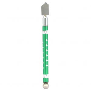 Coupe-verre en carbure de tungstene, outil manuel avec poignee en alliage d'aluminium (vert) - Neuf
