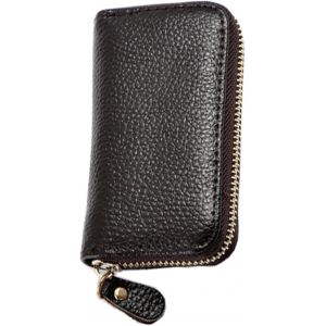 &Eacute;tui &agrave; Cl&eacute;s en Cuir Porte-Cartes Cas Cl&eacute;Pochette Porte Cles 11.5 * 6.5 * 2.2 cm Porte-Monnaie Sac &agrave; Poche S&eacute;curit&eacute; avec 6 Crochets Pochette pour Homme Femme (caf&eacute;) - Neuf
