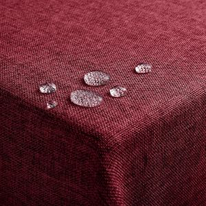 SJZG-Nappe Rectangulaire Anti Tache 240X140 Cm Nappe Extérieurs Impermeable Jardin Nappe En Lin Nappe Lavable Rouge Effet Tissu Protection De Moderne Table Pour Noel, Anniversaires, Mariage, Fete - Neuf