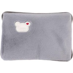 JGD-Sac &agrave; eau chaude &eacute;lectrique, chauffe-mains &eacute;lectrique, sac d'eau chaude, chauffe-mains et chauffe-pieds, portable et rechargeable (gris) - Neuf