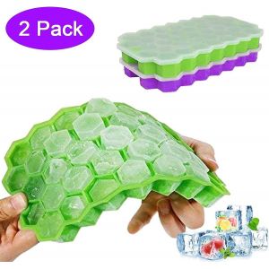 Bac &Agrave; Gla&ccedil;ons En Silicone Avec Couvercle Ensemble De 2 37 Bac &Agrave; Gla&ccedil;ons Bac &Agrave; Gla&ccedil;ons Bac &Agrave; Gla&ccedil;ons Diy Pour La Famille - Neuf