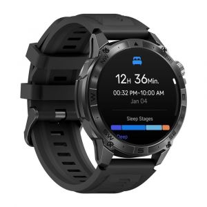 Montre Connectée Écran Amoled 1.43 Pouces Gps Santé Fitness Étanche Orange Noir Yonis - Neuf