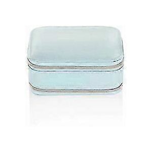 Bo&icirc;te &agrave; bijoux Petite bo&icirc;te &agrave; bijoux avec miroir pour bague Boucle d'oreille Bracelet bleu 11.5 * 8.5 * 5cm Bo&icirc;te &agrave; bijoux de voyage - Neuf