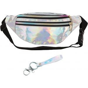 Sac De Taille Symphony Argent&eacute; 1 Pi&egrave;ce avec Pendentif Symphony 1 Pi&egrave;ce,Sac &Agrave; Bandouli&egrave;re Laser,Sac De Taille pour Sports De Plein Air,Sac Unisexe &Eacute;tanche,Adapt&eacute; pour Les D&eacute;placements,Le Shopping - Neuf